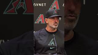 Arizona Diamondbacks skipper explains bullpen strategy against the Los Angeles Dodgers on Sunday [upl. by Hbaruas]