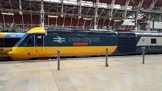 GWR HST  InterCity 125 W43002 seen at Slough and London Paddington 030516 [upl. by Artapoelc841]