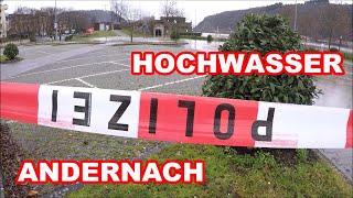 Hochwasser in Andernach und Lahnstein am Rhein [upl. by Larisa865]