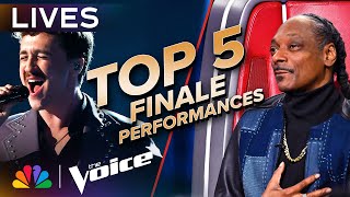 The Best Performances from the Top 5 Live Finale  The Voice  NBC [upl. by Coshow257]