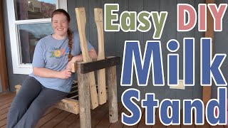 How to Build a Goat Milk Stand  Quick amp Easy DIY [upl. by Lockhart]