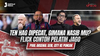 OFFSIDE DUO 194  TEN HAG DIPECAT GIMANA NASIB MU FLICK CONTOH PELATIH JAGO POOL ARSENAL SERI [upl. by Weisbart]