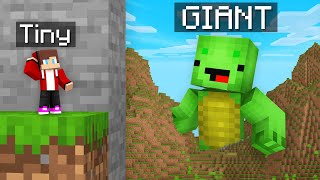 JJ TINY vs Mikey GIANT Hide and Seek Challenge in Minecraft Maizen [upl. by Rebeka]