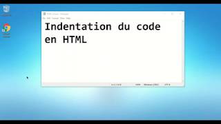 02  Indentation du code HTML [upl. by Maller]