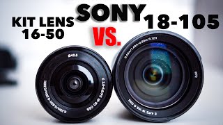 Sony Kit Lens vs 18105 for filmmaking  Should you upgrade A6000 A6400 A6300 A6100 [upl. by Nednerb]