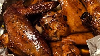 Smoked Whiskey Sriracha Chicken Wings [upl. by Winser]