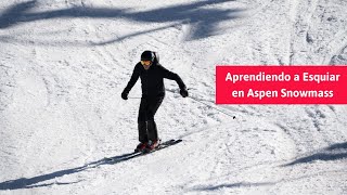 Aprendiendo a ESQUIAR en ASPEN SNOWMASS [upl. by Annayek433]