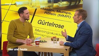 Was tun gegen Gürtelrose  Prof Kurscheid zu Gast bei Hier und heute  07122022 [upl. by Norred415]