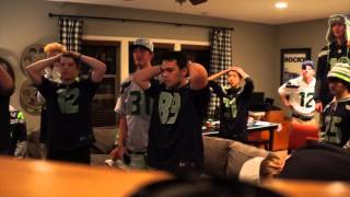 Super Bowl XLIX Seahawks Fans Reaction [upl. by Auos158]