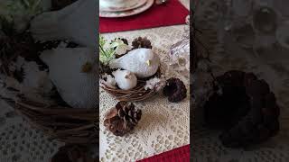 Christmas Tablescape for Two Inspiration stylishdecorating tablescape [upl. by Hanala]