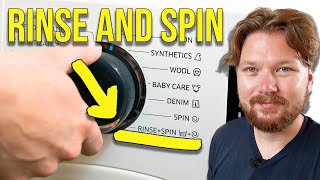 Washing Machines Rinse and Spin Explained When to use it [upl. by Ydoj]