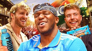 INDIA With MrBeast amp Logan Paul [upl. by Aicnilav247]