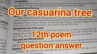 our Casuarina tree poem paragraph  12th english our Casuarina tree paragraph [upl. by Merrill]