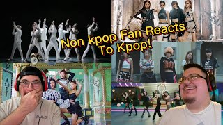 NON KPOP FAN REACTS TO KPOP FOR THE FIRST TIME BLACKPINK BTS TWICE LE SSERAFIM amp ITZY [upl. by Aihseket]