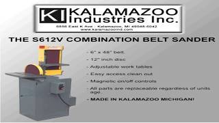 S612V 6 inch x 48 inch with 12 inch disc combination belt sander [upl. by Aihseyt]