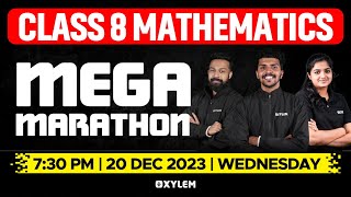 Class 8 Maths  MEGA MARATHON‼️  Xylem Class 8 [upl. by Kayne18]