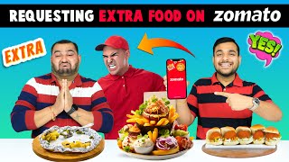 Requesting Extra Food On Zomato  Online Food Ordering Challenge  Viwa Food World [upl. by Viki690]