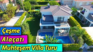 Çeşme Alaçatı Göbene Satılık Villa Turu [upl. by Fonseca]