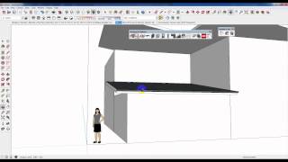 How to make a Skillion  Sloping Roof in SketchUp using PlusSpec [upl. by Yenittirb]