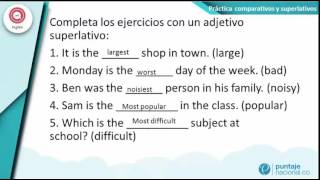 Práctica comparativos y superlativos [upl. by Varuag]