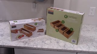 RealLife Review of Seville Bamboo Food Bag  Food Wrap Dispensers Costco Item 1741884  1743696 [upl. by Boyes]