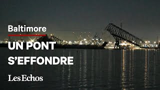 Un pont de Baltimore seffondre après avoir été percuté par un navire [upl. by Dyanne761]