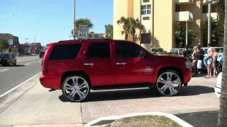 ITSDOUG  28 INCH RIMS ON THE CHEVY TAHOE [upl. by Pinckney824]