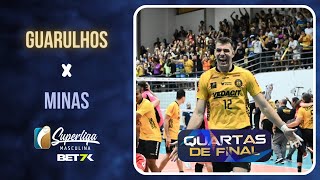 Jogo 3  Guarulhos X Minas  MELHORES MOMENTOS  Superliga BET7K Masculino 2324  Quartas de Final [upl. by Leila]