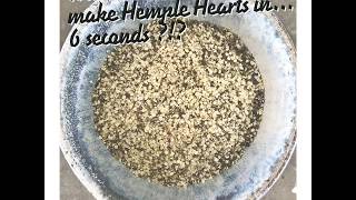 Hemp seed dehulling in seconds [upl. by Hgiel]