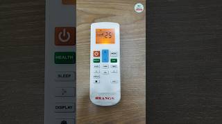 How to Lock AC Remote  RANGS AC Remote Control [upl. by Carlstrom]