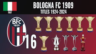 All Bologna FC Titles 🏆 1924  2024 [upl. by Burrow]