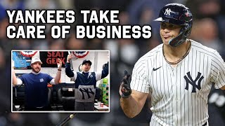 Yankees take Game 1 against Cleveland LIVE REACTION [upl. by Yelrac]