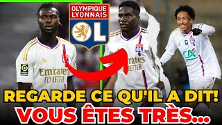 💥🔵🔴VENEZ DE SORTIR  REGARDEZ CE QUIL A DIT  DERNIÈRES NOUVELLES DE LOLYMPIQUE LYONNAIS [upl. by Ynottirb461]