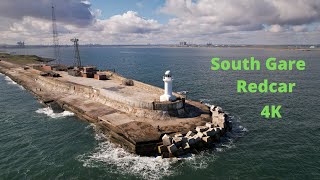 South Gare REDCAR by DRONE 4K Paddys Hole Offshore Wind Farm South Gare Fishermans Association [upl. by Kennedy]