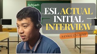 ACTUAL JOB INTERVIEW  ESL Teacher  Sankei English [upl. by Ihsoyim]