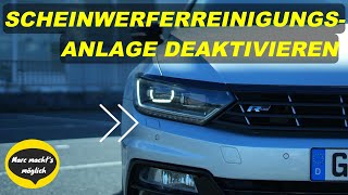 Scheinwerferreinigungsanlage DEAKTIVIEREN VCDS codieren Anleitung VW Passat B8 3G coding tutorial [upl. by Gervais505]