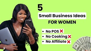 5 Small Business Ideas For Women You Can Start with Only 50k Make Money From HomeSide Hustle [upl. by Ayatnahs]