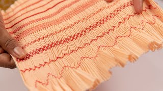 10 BASIC STITCHES FOR BEGINNERS  EMBROIDERY amp SMOCKING PATTERNS [upl. by Eidarb]