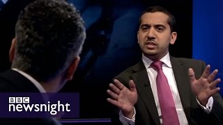 Maajid Nawaz Mehdi Hassan and Mo Ansar lock horns on BBC Newsnight [upl. by Edythe]