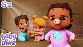 Baby Alive Season 2  Three Little Piggies  Cartoon for kids [upl. by Trumann395]