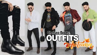 4 OUTFITS PARA HOMBRES Otoño ¿CÓMO VESTIR CHELSEA BOOTS [upl. by Culbertson]