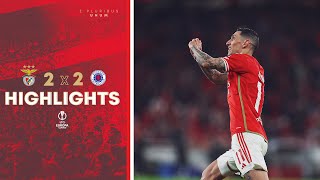 ResumoHighlights  SL Benfica 22 Rangers FC [upl. by Okwu319]