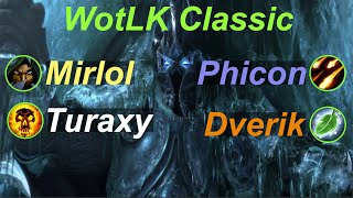 WotLK Classic  SRogue SPriest vs RDru DLock feat Mirlol Turaxy  S8 [upl. by Pillyhp421]