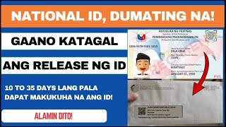 NATIONAL ID DUMATING NA GAANO KATAGAL ANG DELIVERY NG NATIONAL ID UPDATED 2024  HR LEAH G [upl. by Aihcela466]