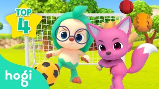 BEST 4 Colorful Balls Songs for Kids｜Baseball Soccer Balls  More｜Hogi amp Pinkfong [upl. by Magen609]