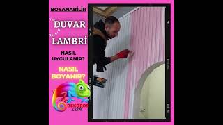 Boyanabilir Duvar Lambri Nasıl Yapılır [upl. by Yromem]