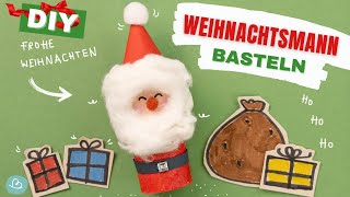 Weihnachtsmann basteln 🎅🏻✂️ [upl. by Etnuaed926]