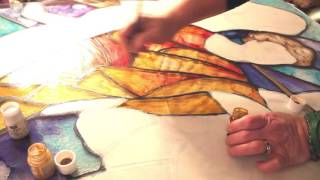 DIY Faux Stain Glass Window Part 4 [upl. by Dusen68]