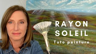 Comment faire des rayons de soleil en peinture [upl. by Aihseuqal]