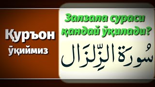 17 Залзала сурасининг тӯғри ӯқилиши  Zalzala surasining togri oqilishi [upl. by Towney721]